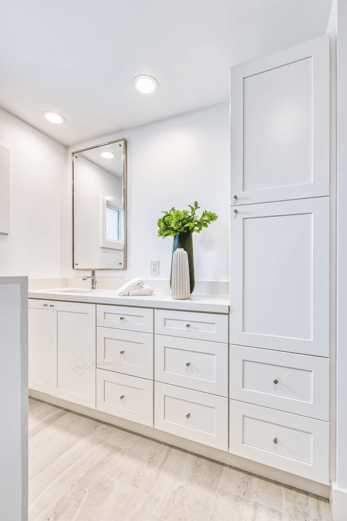 Maximizing Vertical Space With Tall Bath Cabinets Cabinets Stone