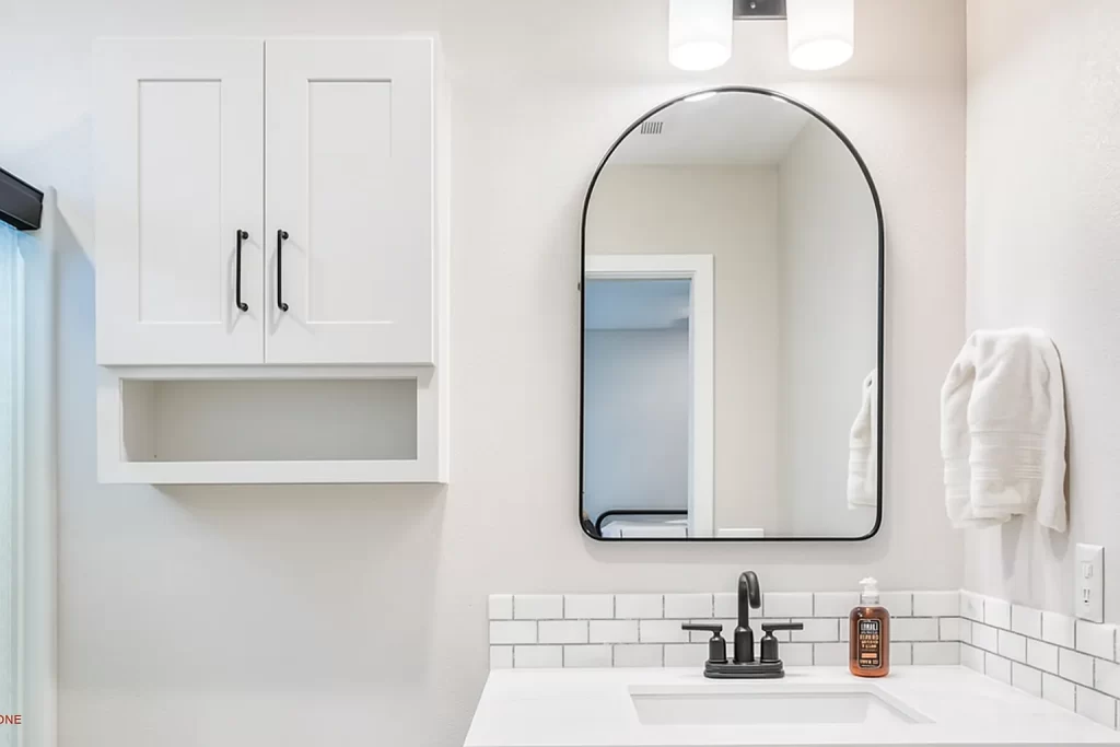 Wall and Medicine Cabinets: Vertical Storage with Style - White Shaker Bathroom Storage Cabinet Ideas