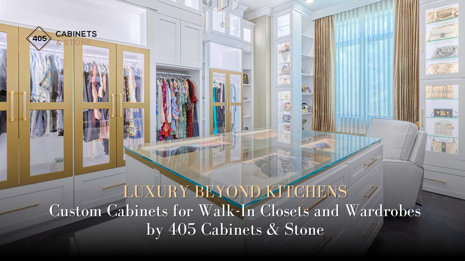 Custom Cabinets for Walk-In Closets and Wardrobes by 405 Cabinets & Stone