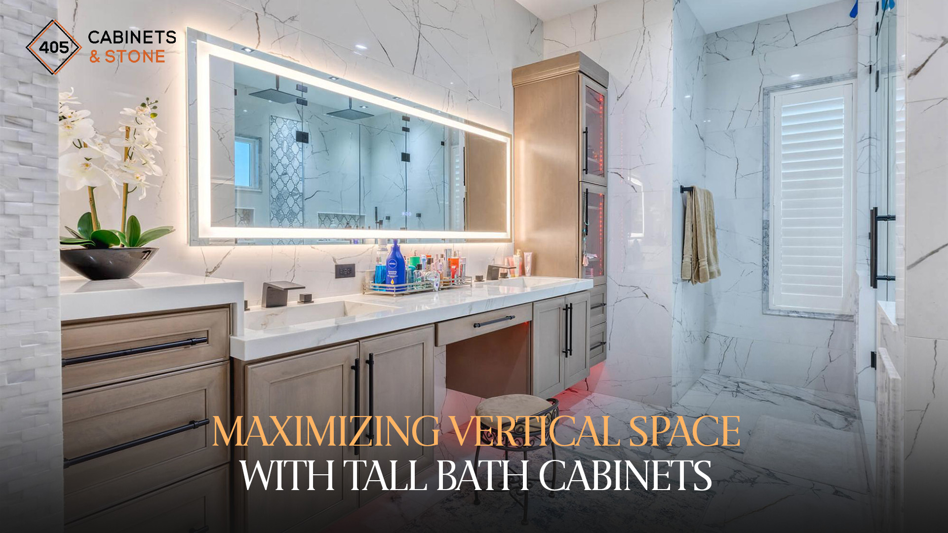 Maximizing Vertical Space with Tall Bath Cabinets
