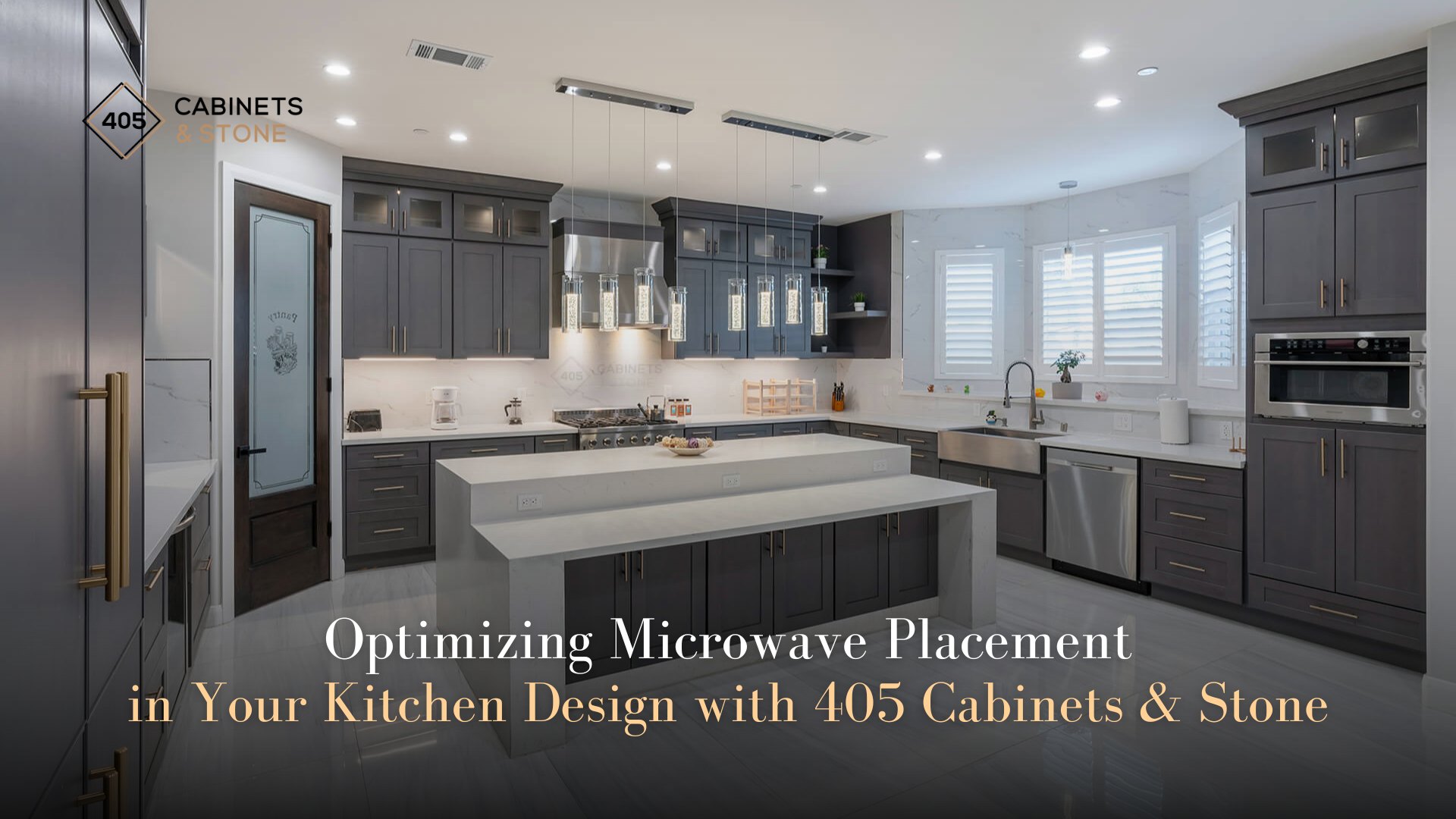 Optimizing Microwave Placement in Your Kitchen Design with 405 Cabinets & Stone