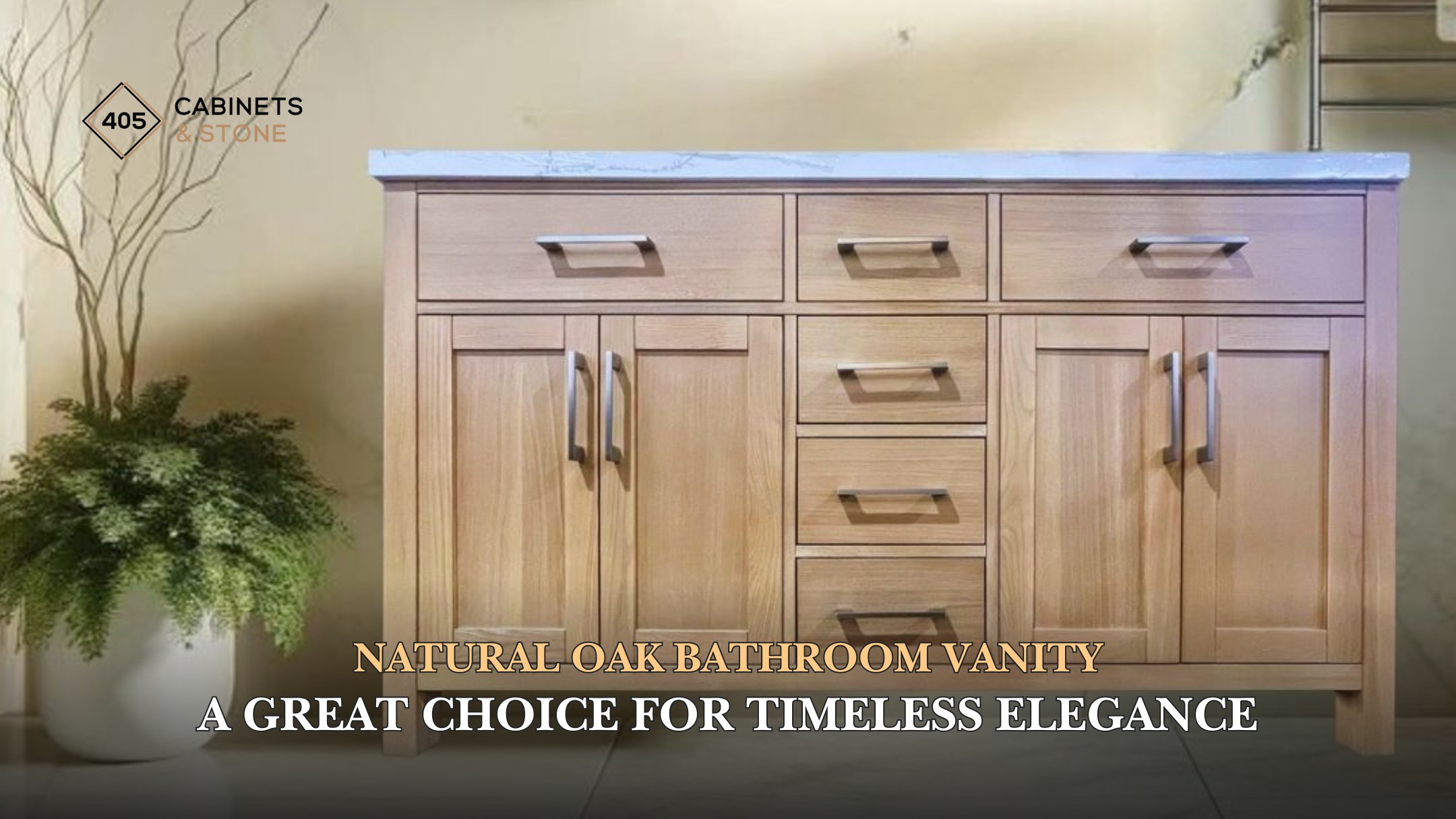 natural oak bathroom vanity
