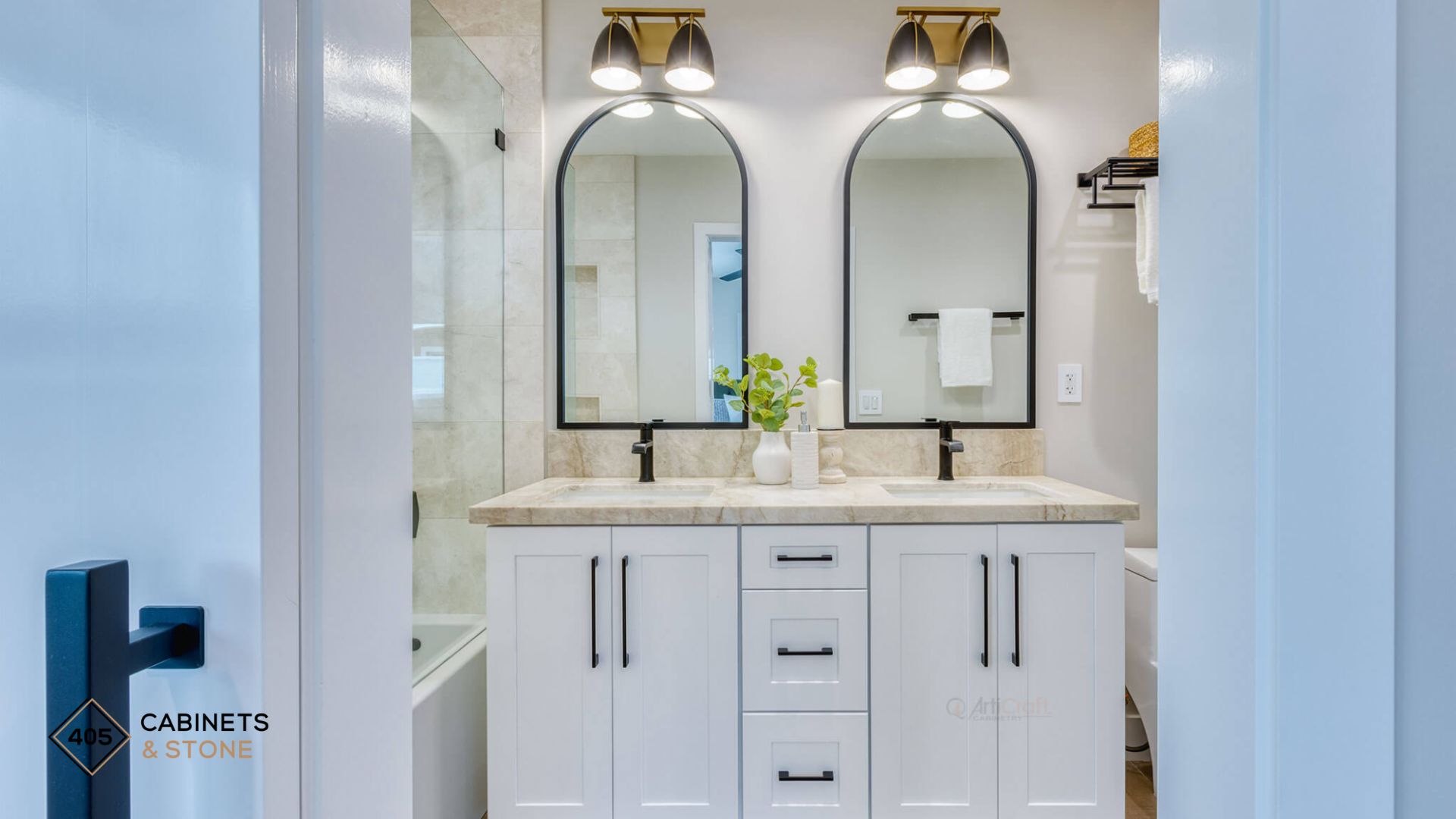 double vanity small bathroom