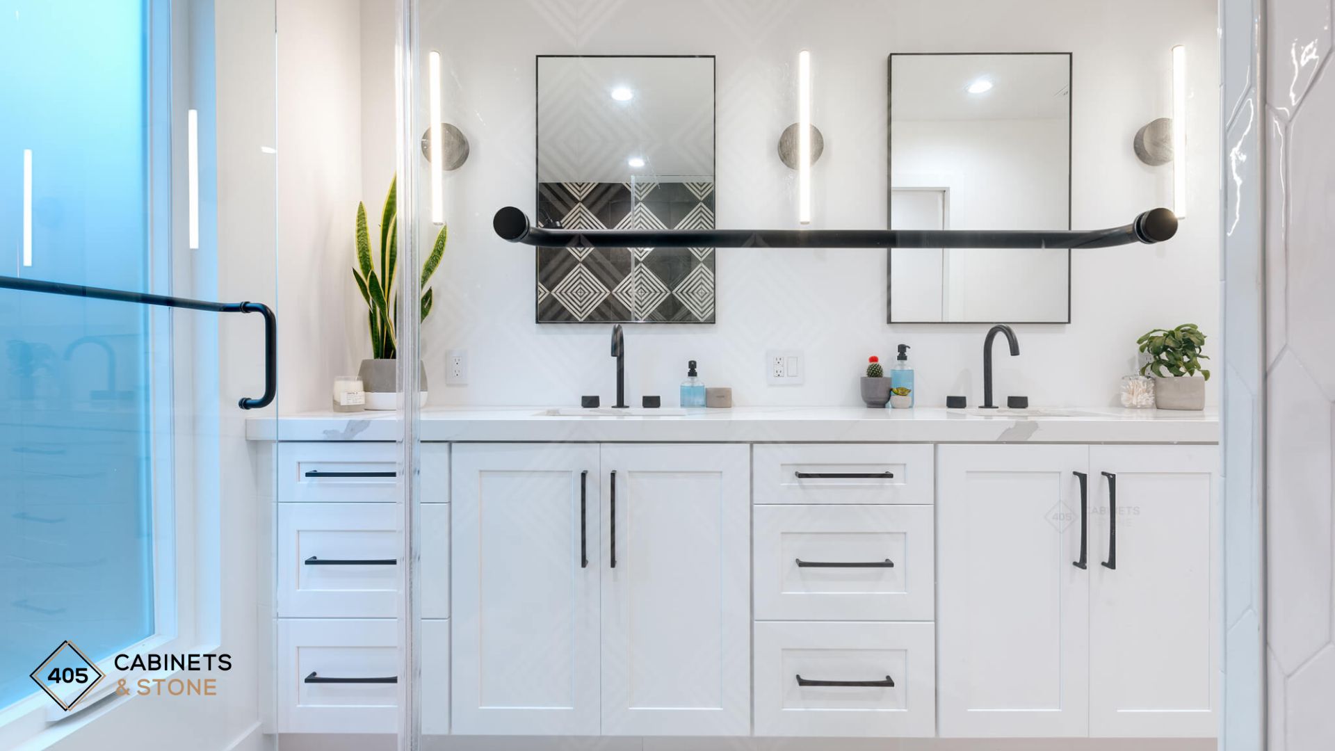 double vanity small bathroom