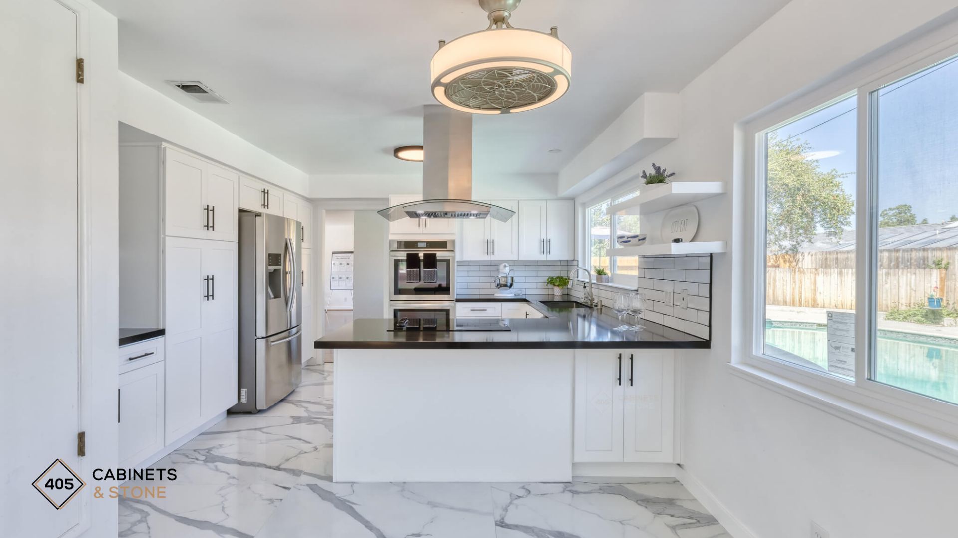 kitchen table with storage cabinets 