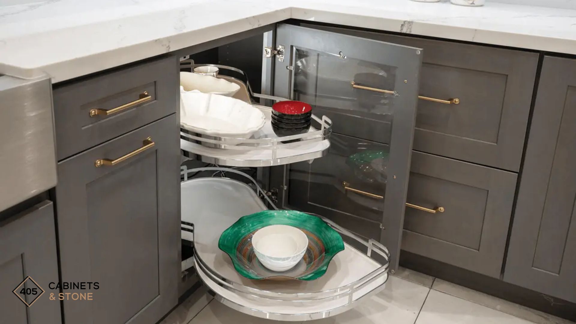 lazy susan cabinet organizer