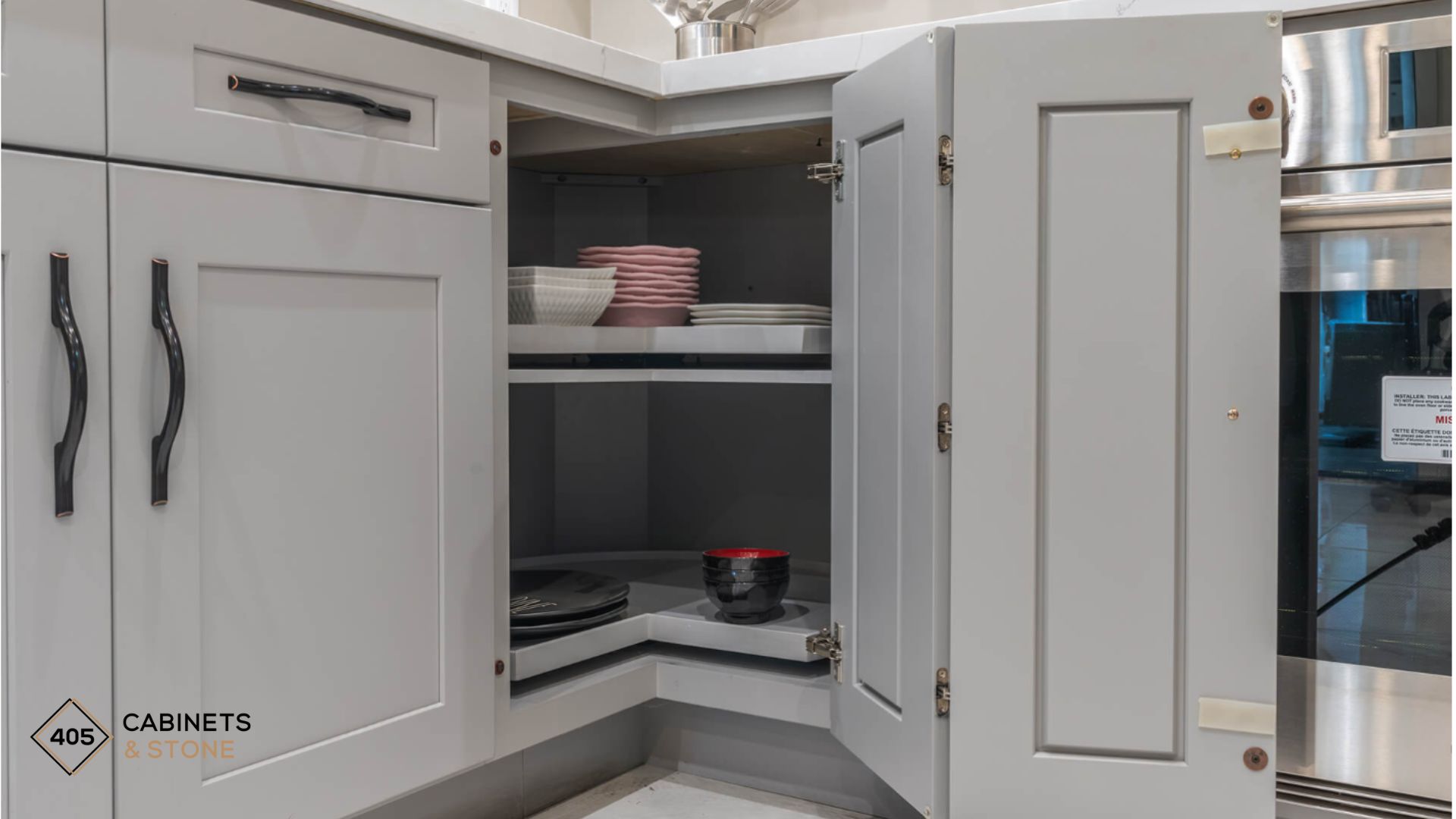  small kitchen appliances storage cabinet