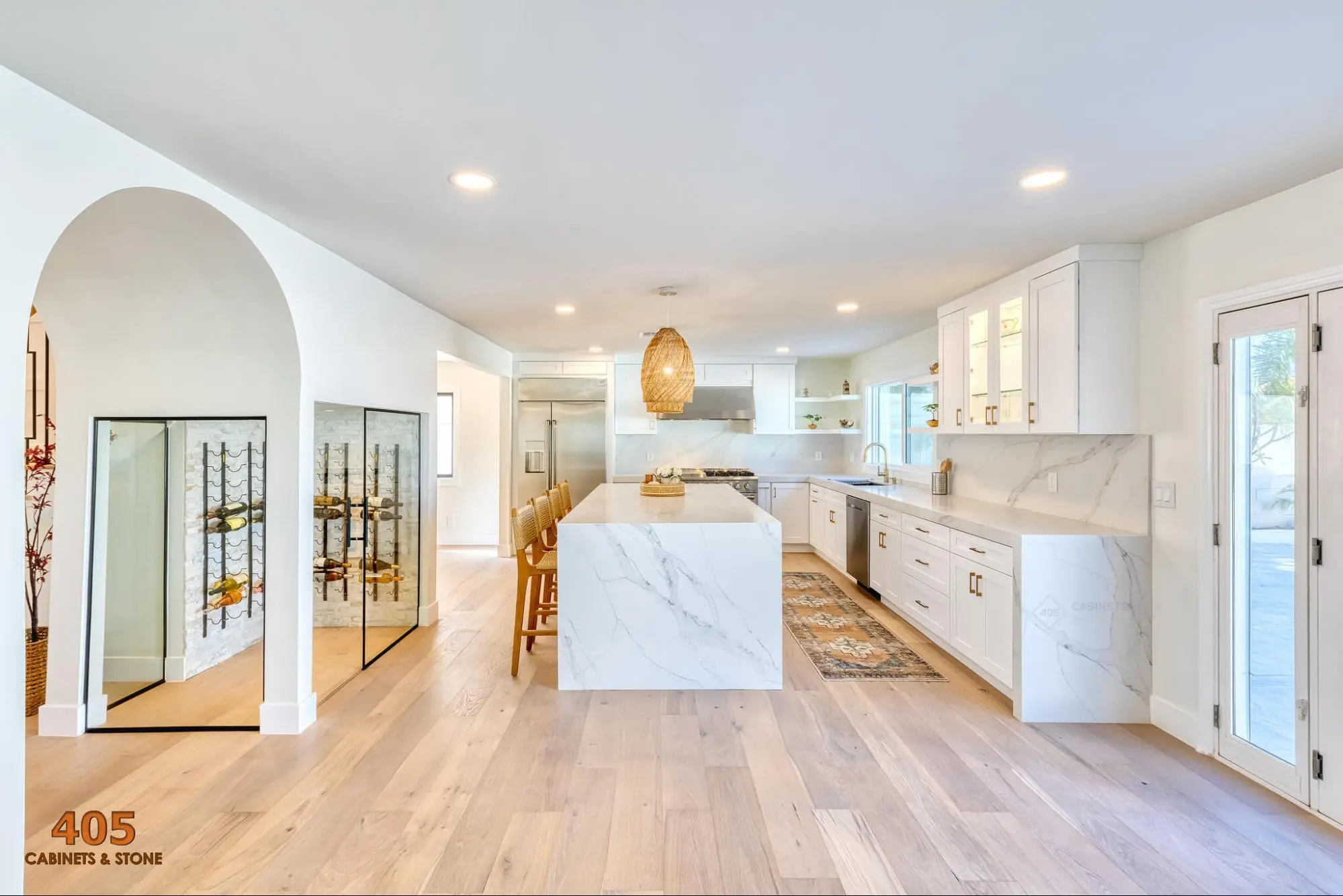 Stunning White Kitchen Cabinets with Stainless Steel Appliances image2