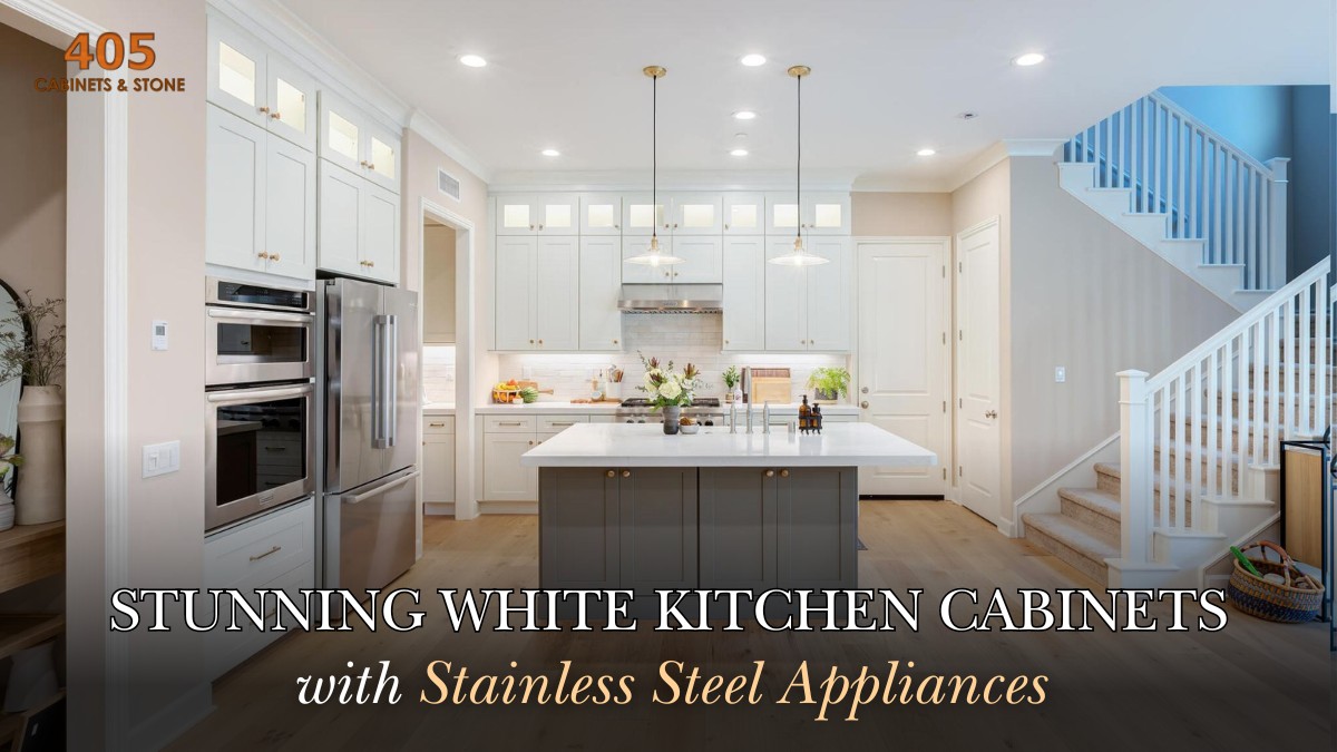 Stunning White Kitchen Cabinets with Stainless Steel Appliances