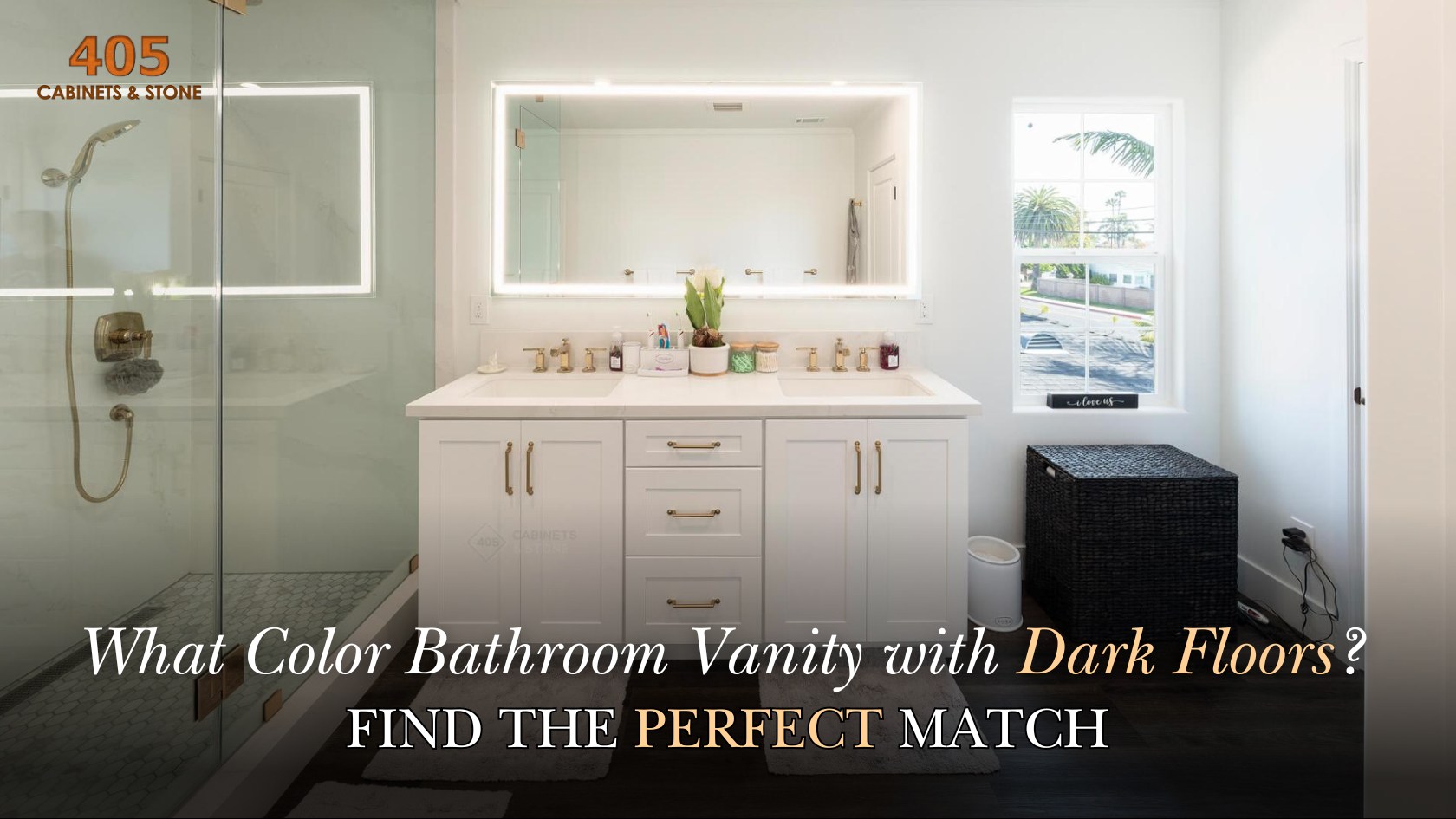 Read more about the article What Color Bathroom Vanity with Dark Floors? Find the Perfect Match