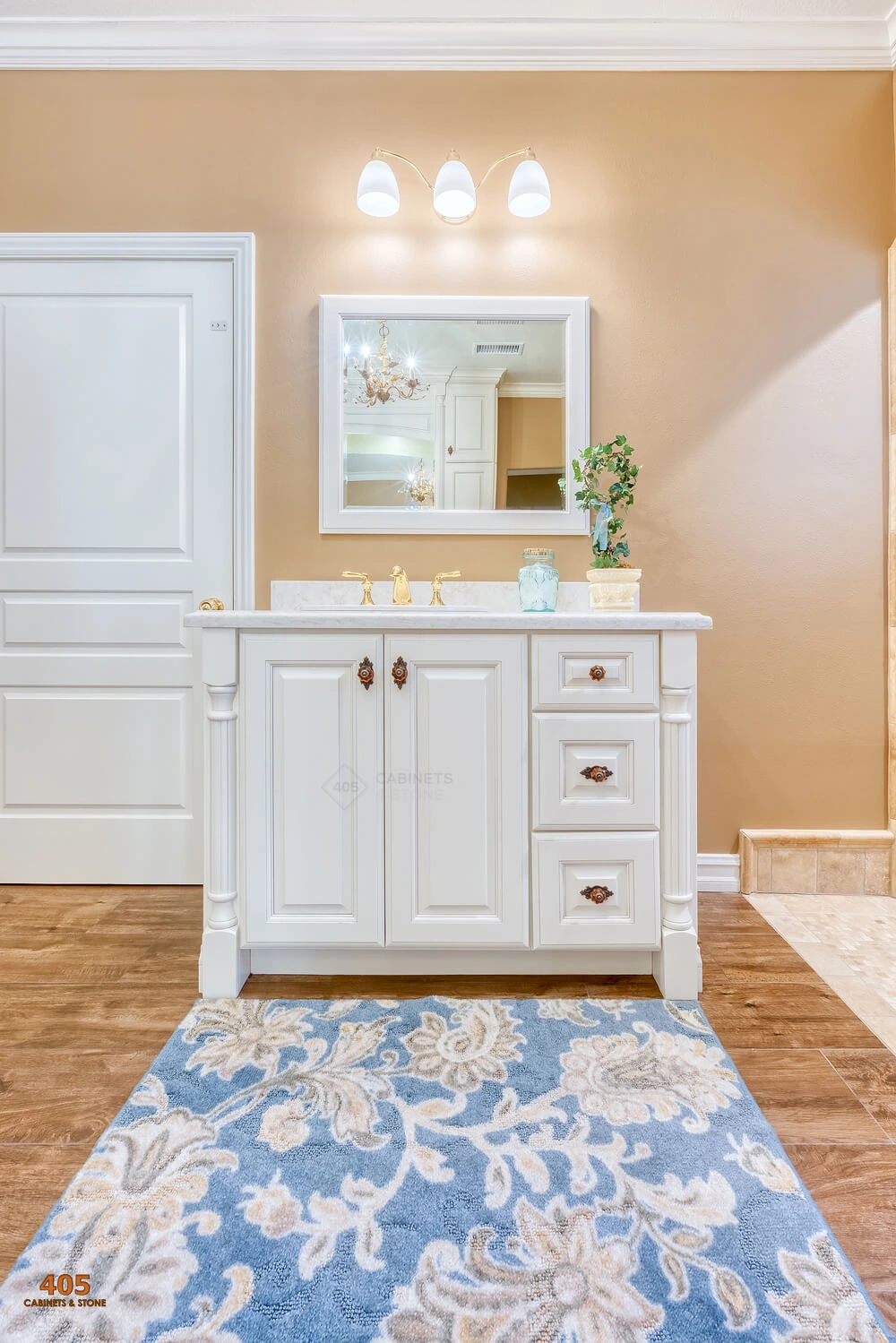 Stylish Ideas with a Cream Colored Bathroom Vanity image7