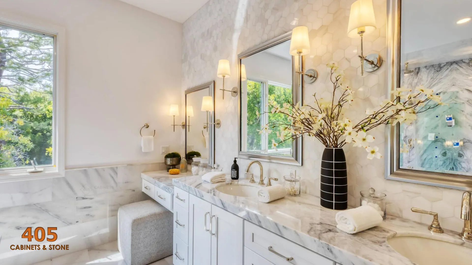 are white bathroom vanities in style