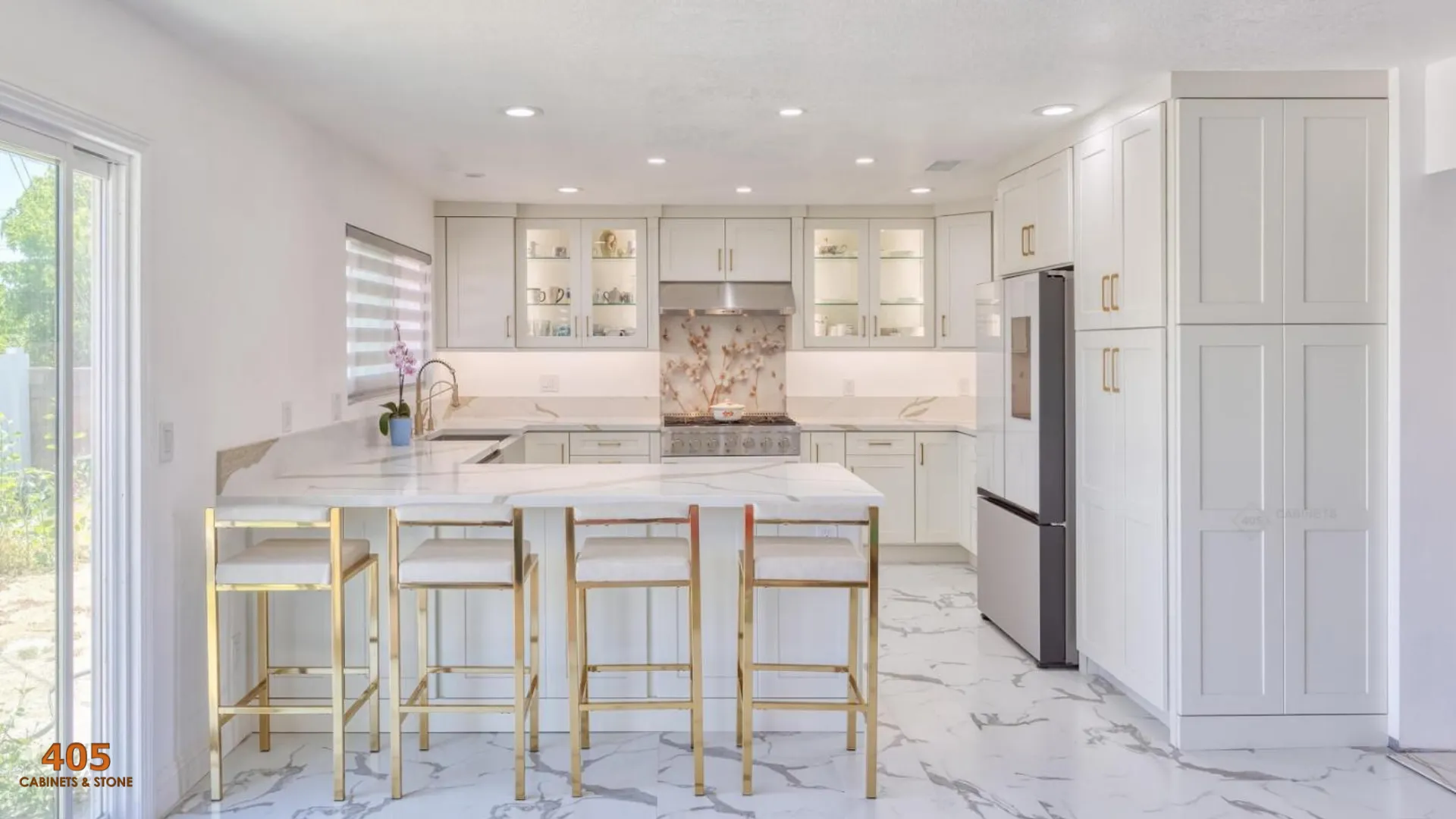 Kitchen Cabinets with Glass Doors