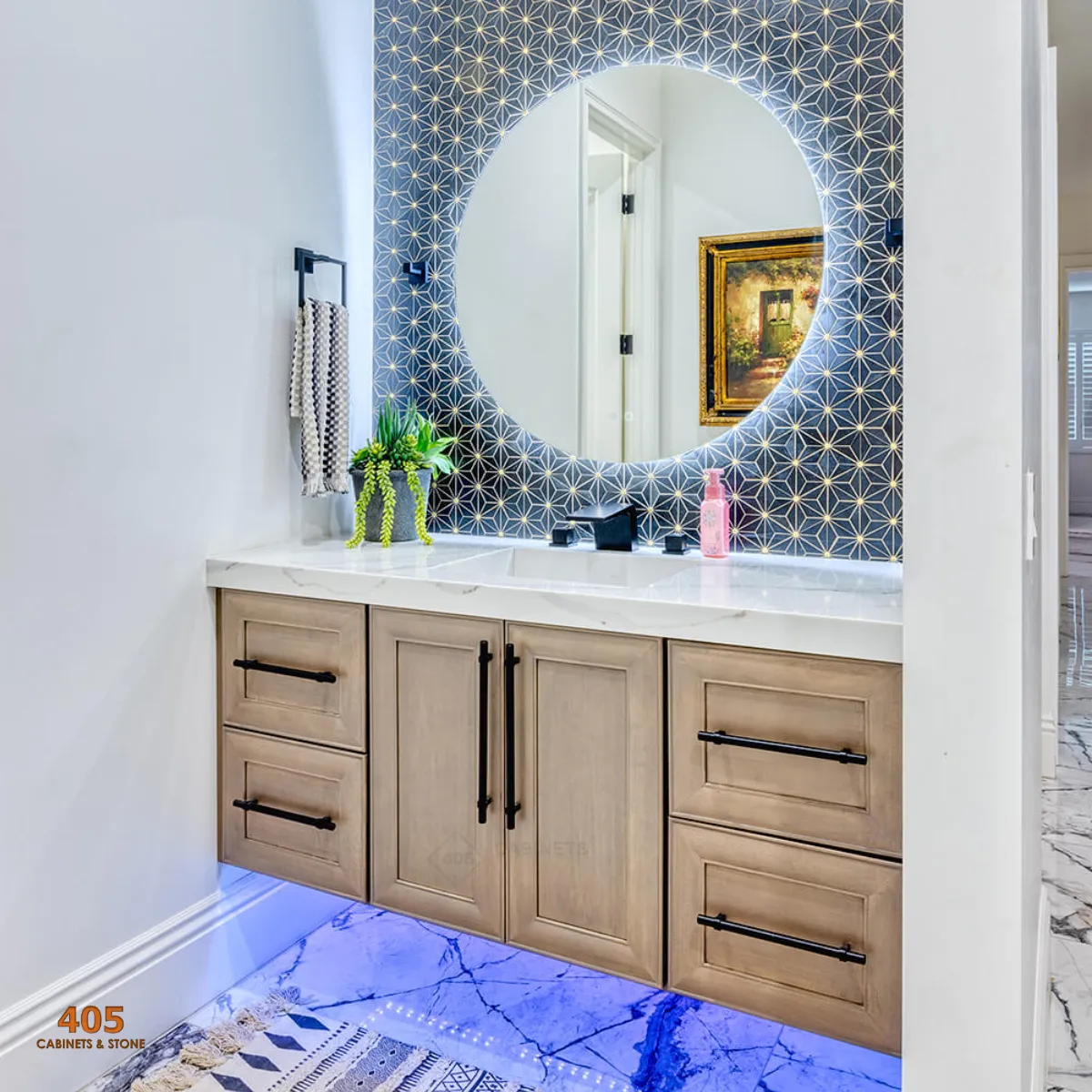 best vanity color for small bathroom