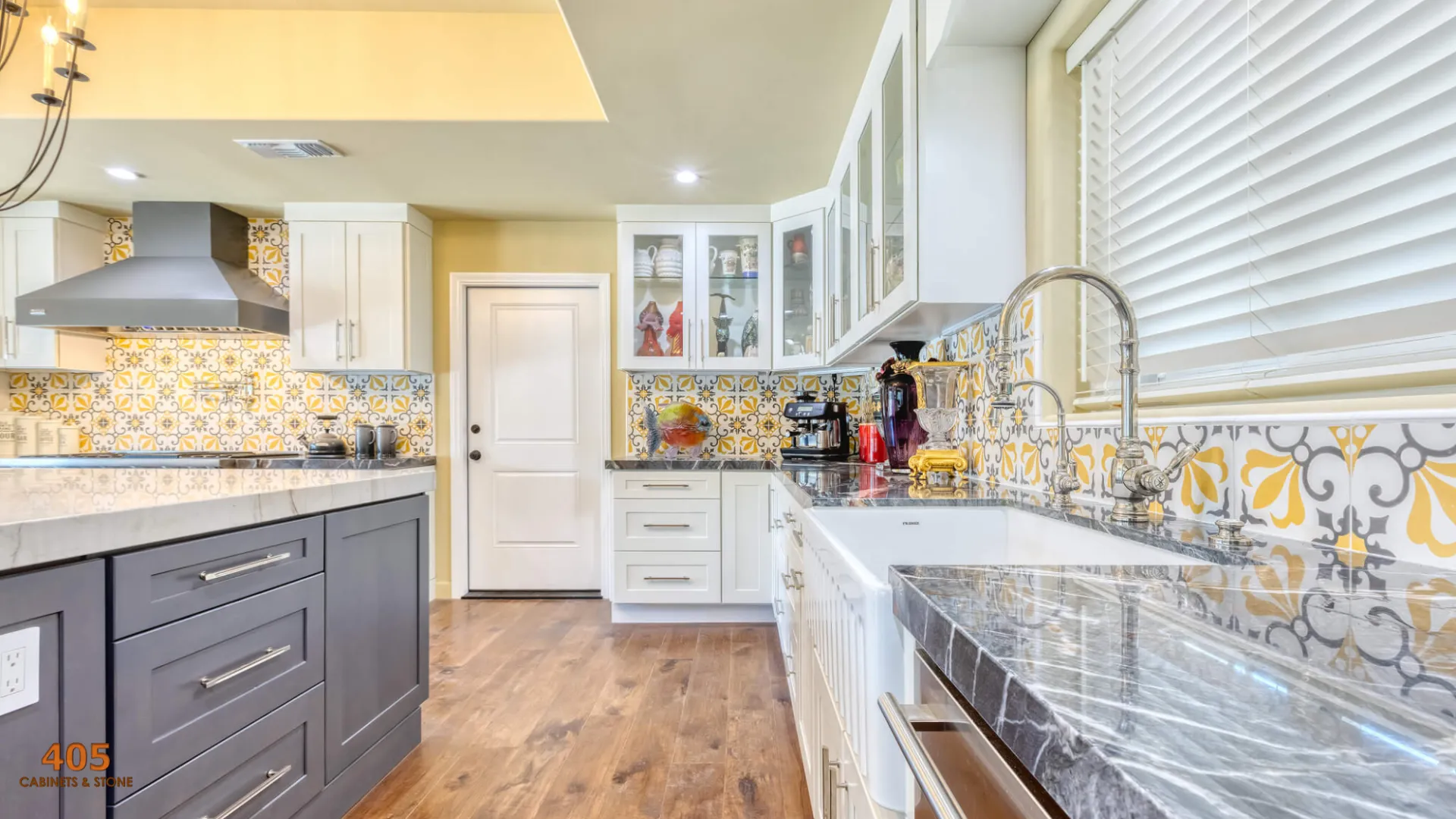 White and Grey Kitchen Cupboards (1)