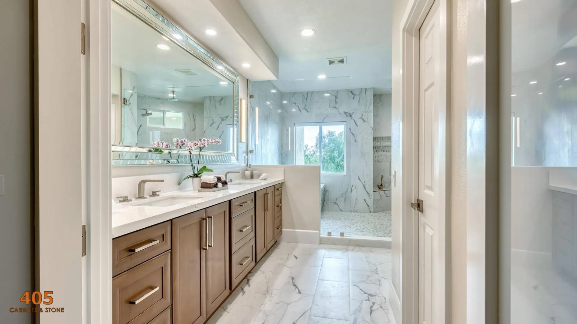 Pairing Wood-Tone Vanities with Other Design Elements