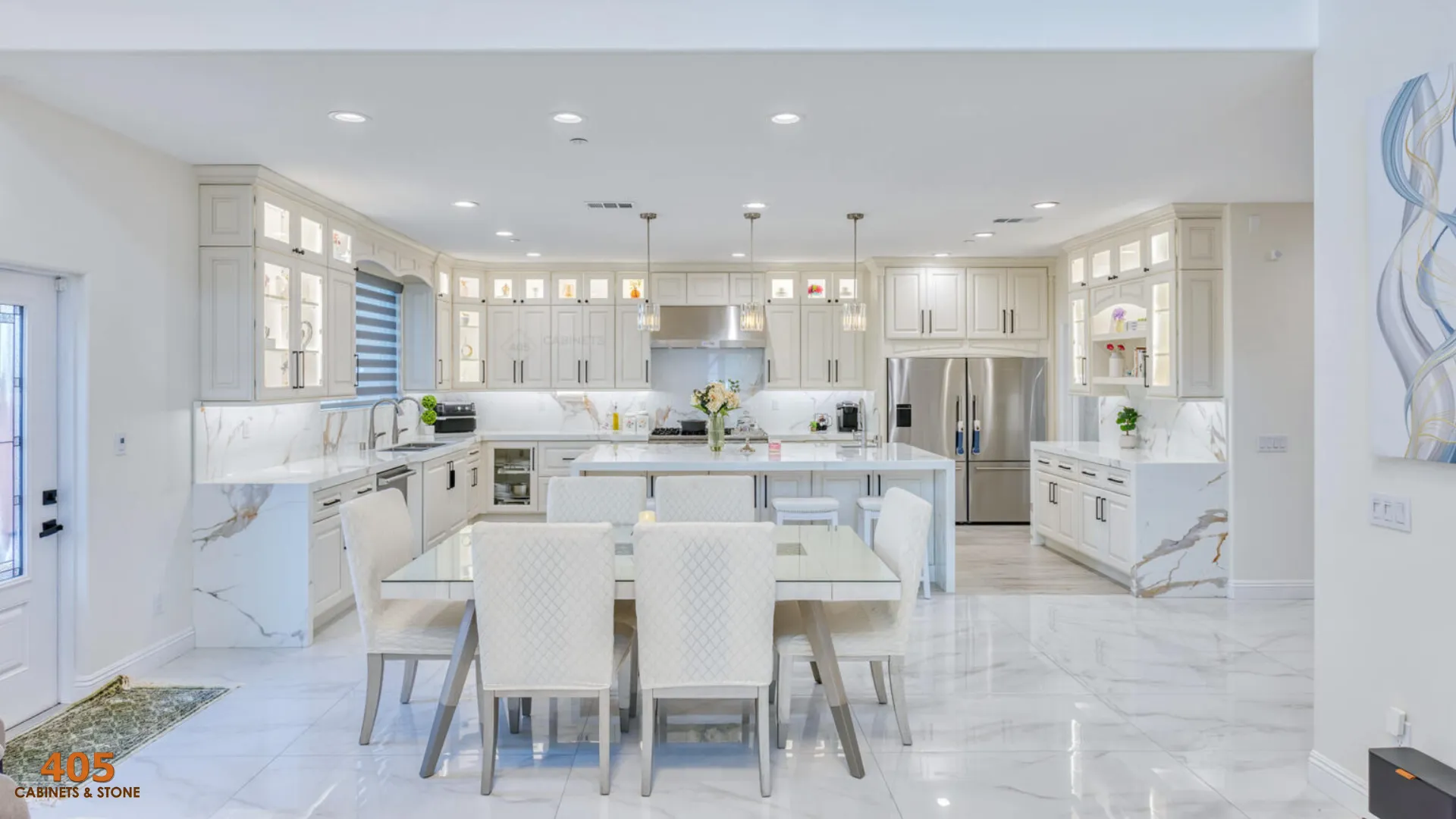 cream color kitchen cabinets