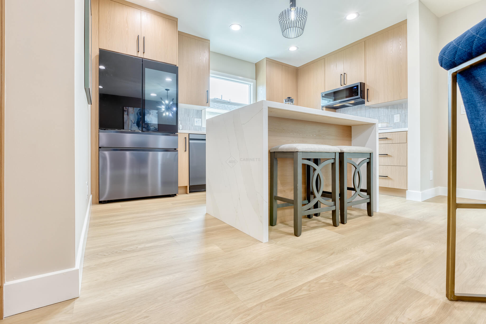 Alan's Kitchen - 405 Cabinets & Stone - 09 - Framless Flat Panels