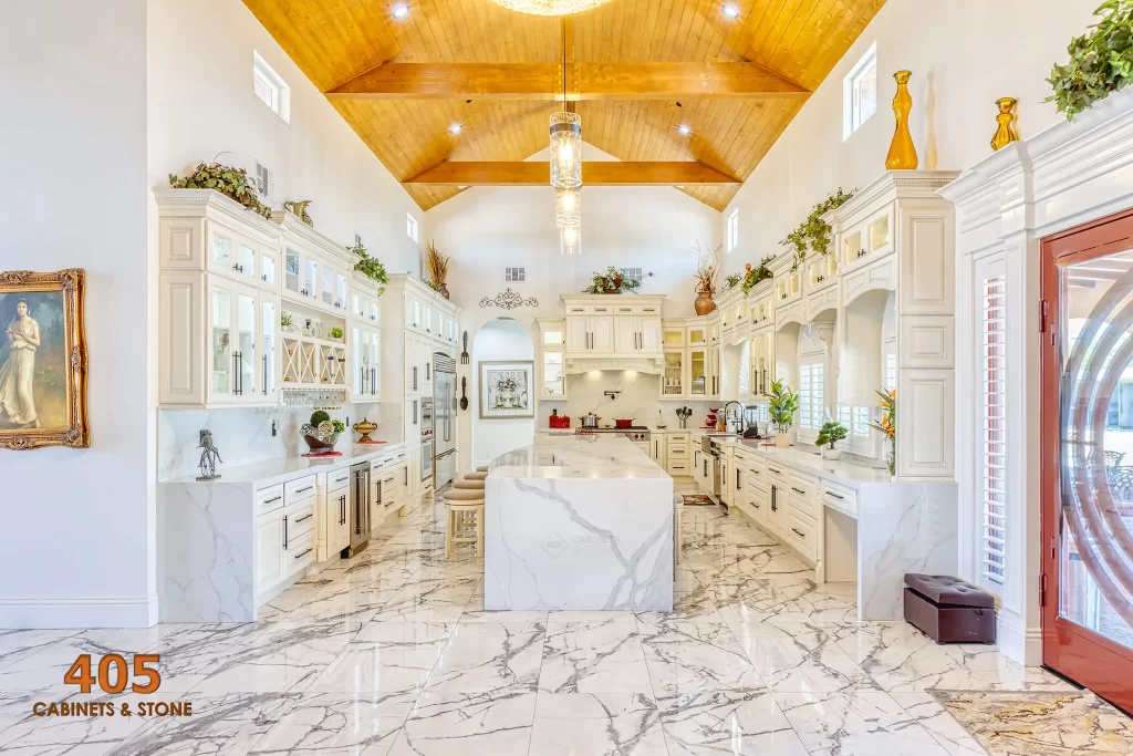 how to design a long kitchen