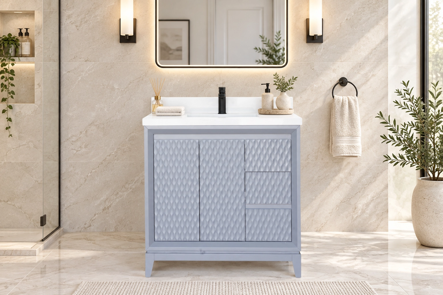 soleil 36R metal gray