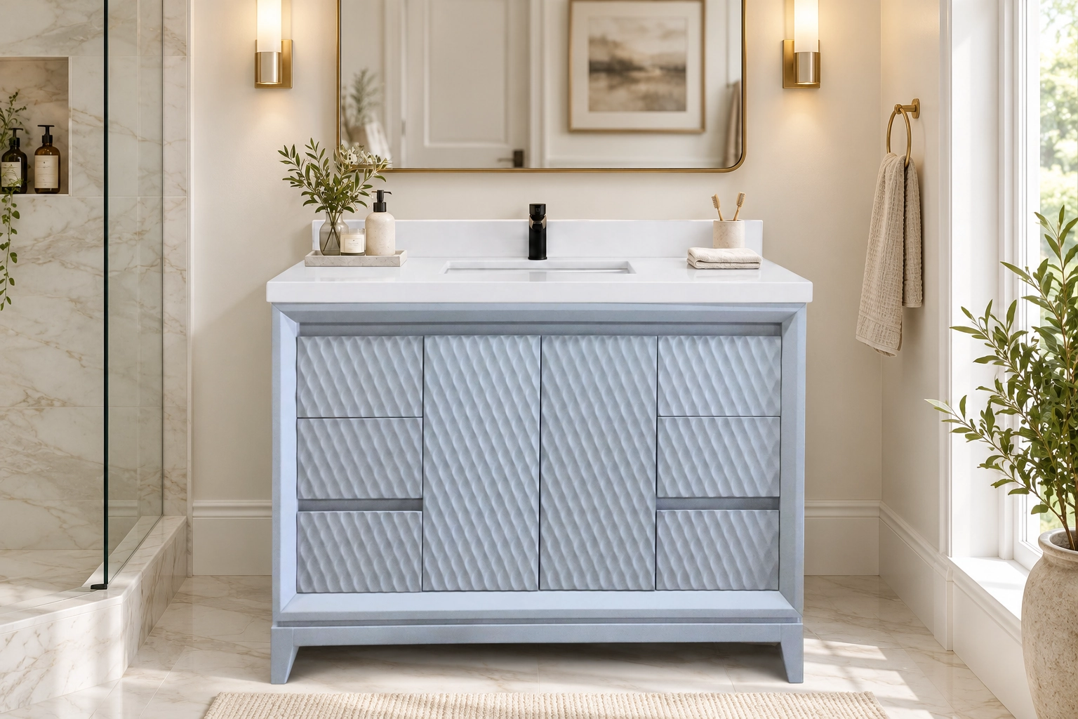 soleil 48 inch metal gray 3