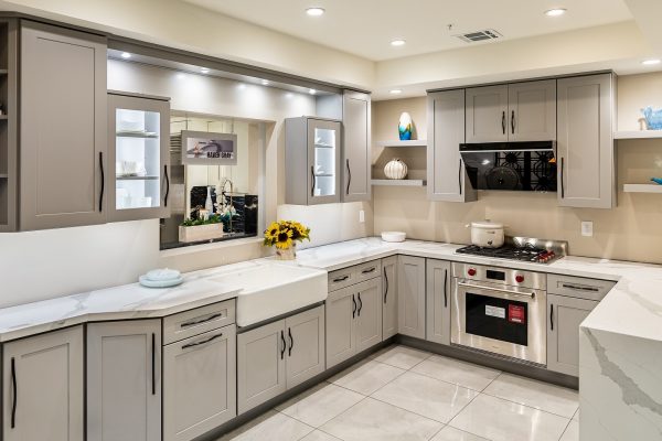 Haven Gray Kitchen - 405 Cabinets & Stone